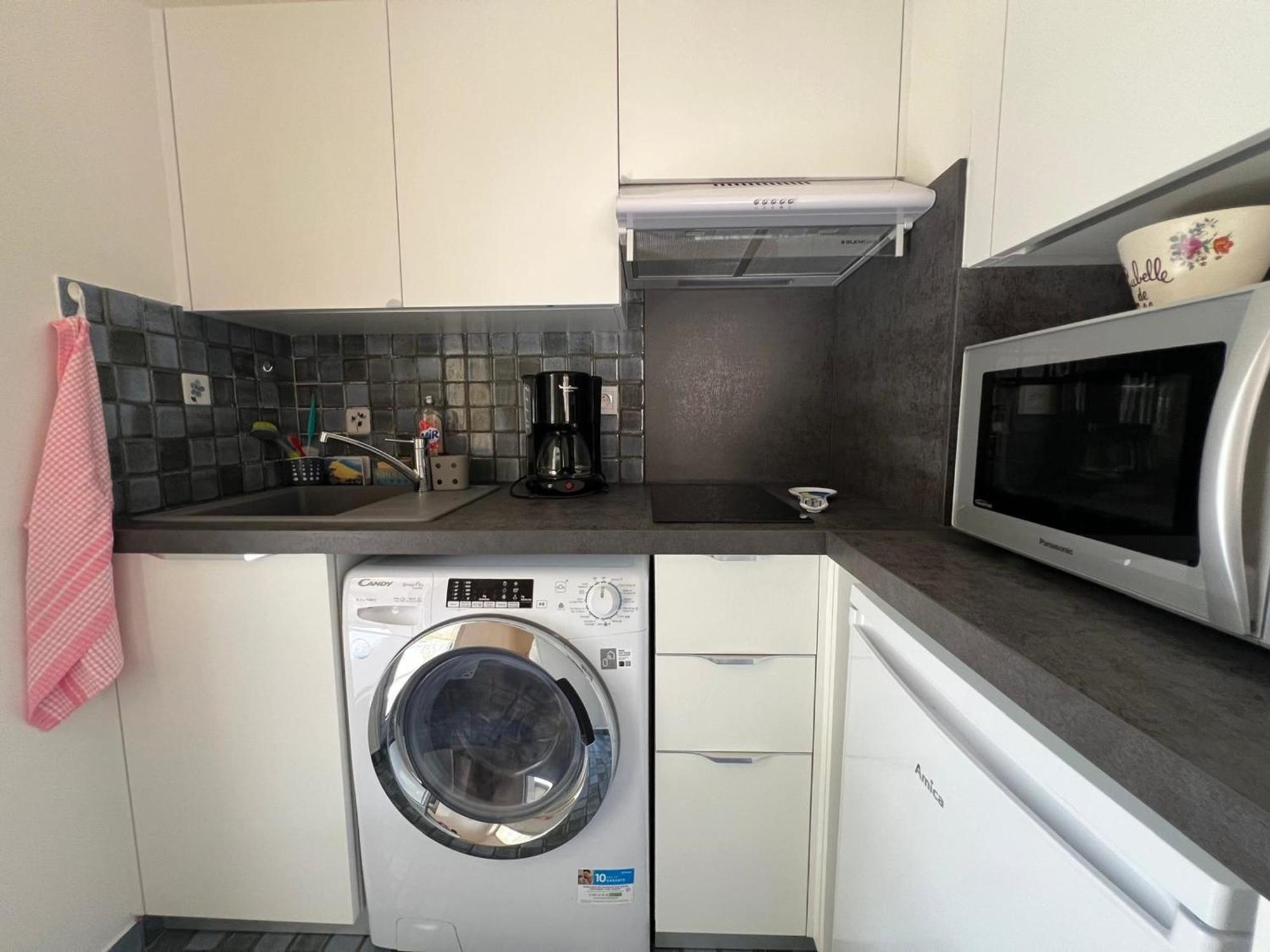 Appartement T2, Vue Mer, Proche Plage Et Commerces, Parking Inclus - Fr-1-474-6 阿卡雄 外观 照片